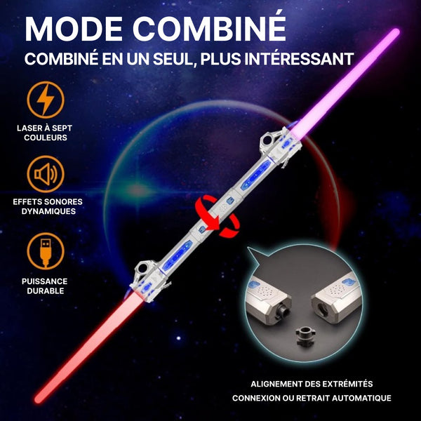 Sabre Laser Rétractable - 7 couleurs