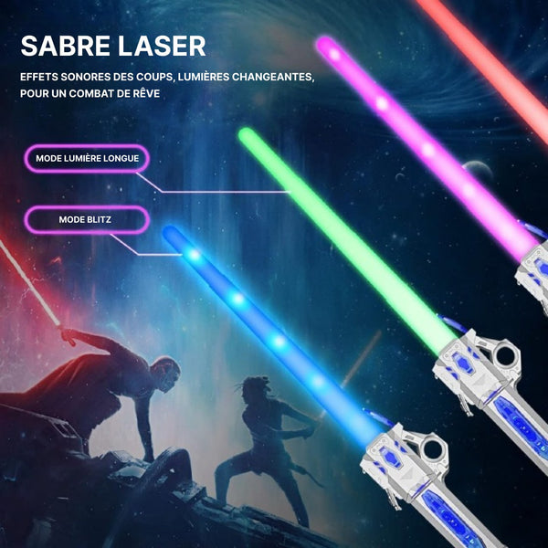 Sabre Laser Rétractable - 7 couleurs