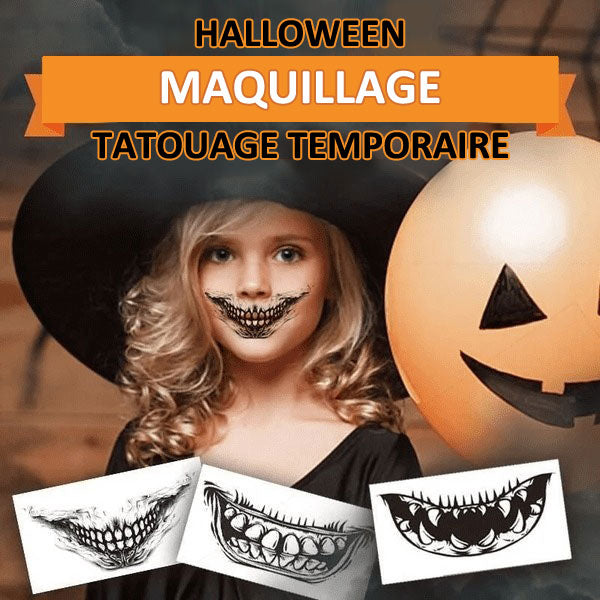 Tatouages d'Halloween - Tatouages temporaires pour Halloween