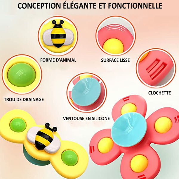 Jouet Rotatif à Ventouse Pour Bébé