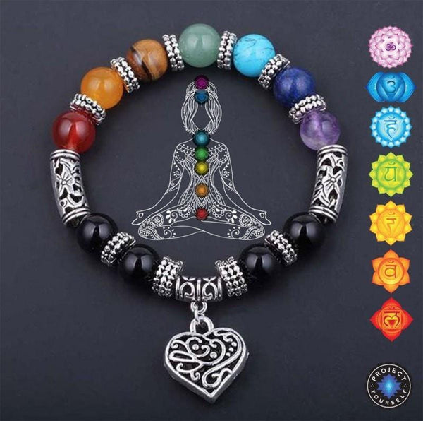 7 Chakra Reiki Bracelet Coeur Thérapeutique