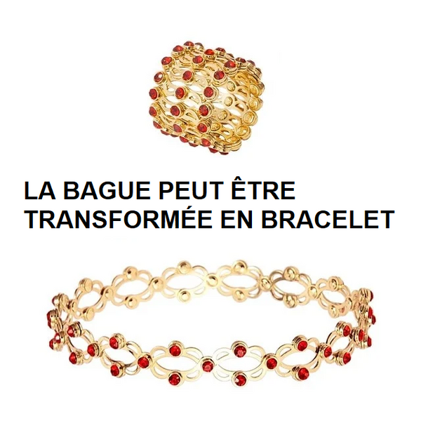 Bague-bracelet Rétractable
