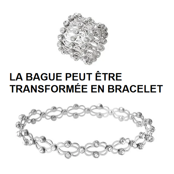 Bague-bracelet Rétractable