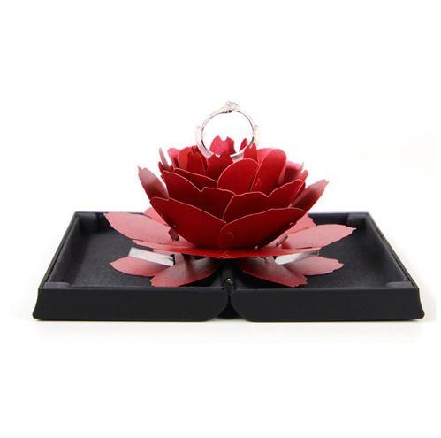 Boîte Cadeau pour Bague Rose Florissante