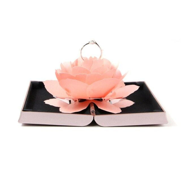 Boîte Cadeau pour Bague Rose Florissante