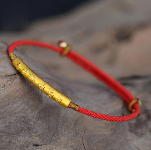 Bracelet Tibétain Porte-Bonheur - Fait à la main