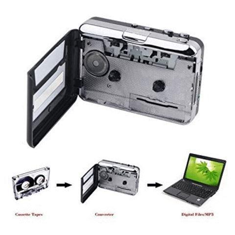 Convertisseur de cassettes audio mini usb vers mp3, lecteur cd, pc