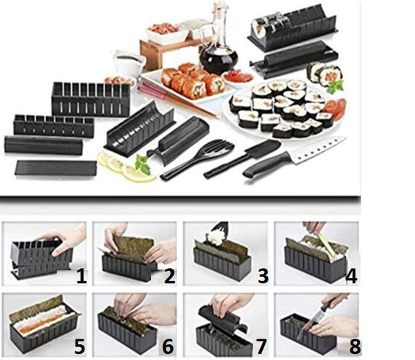 Ensemble de Moules à Sushi - 10 pièces