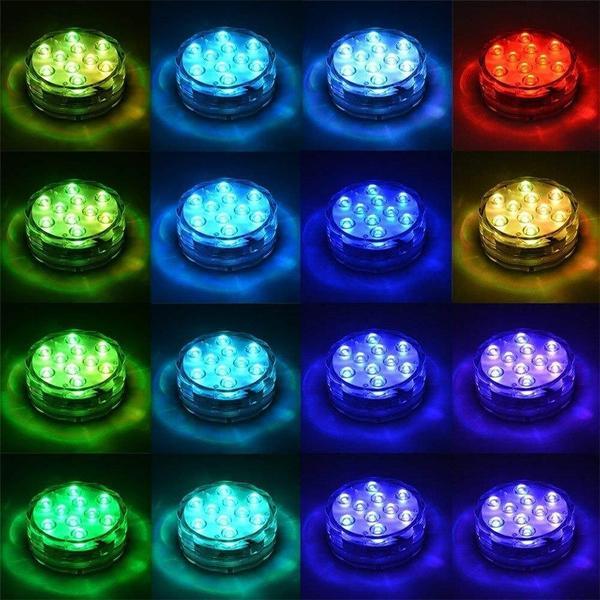 Lampes LED Submersibles (lot de 4)