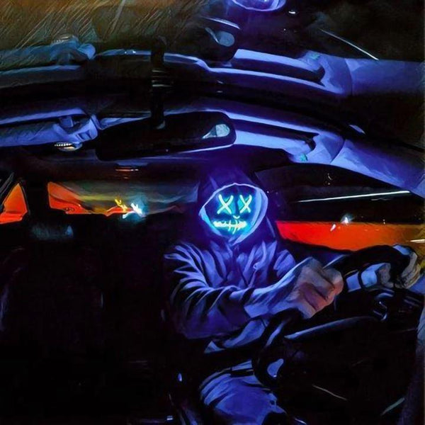 Masque Lumineux "The Purge" Halloween