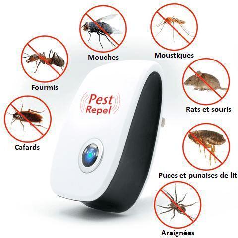 PESTREPEL™: Insectifuge à Ultrasons pour Insectes et Rongeurs