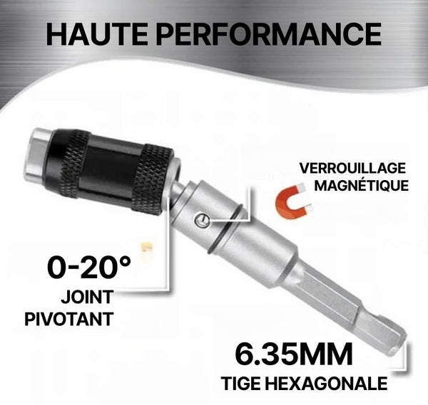 Porte-embout Magnétique Pivotant Pour Visseuse