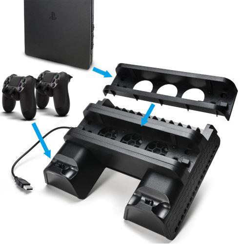 Support de PS4 avec ventilateur et chargeur de manette intégré