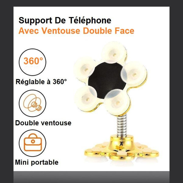 Support De Téléphone Avec Ventouse Double Face
